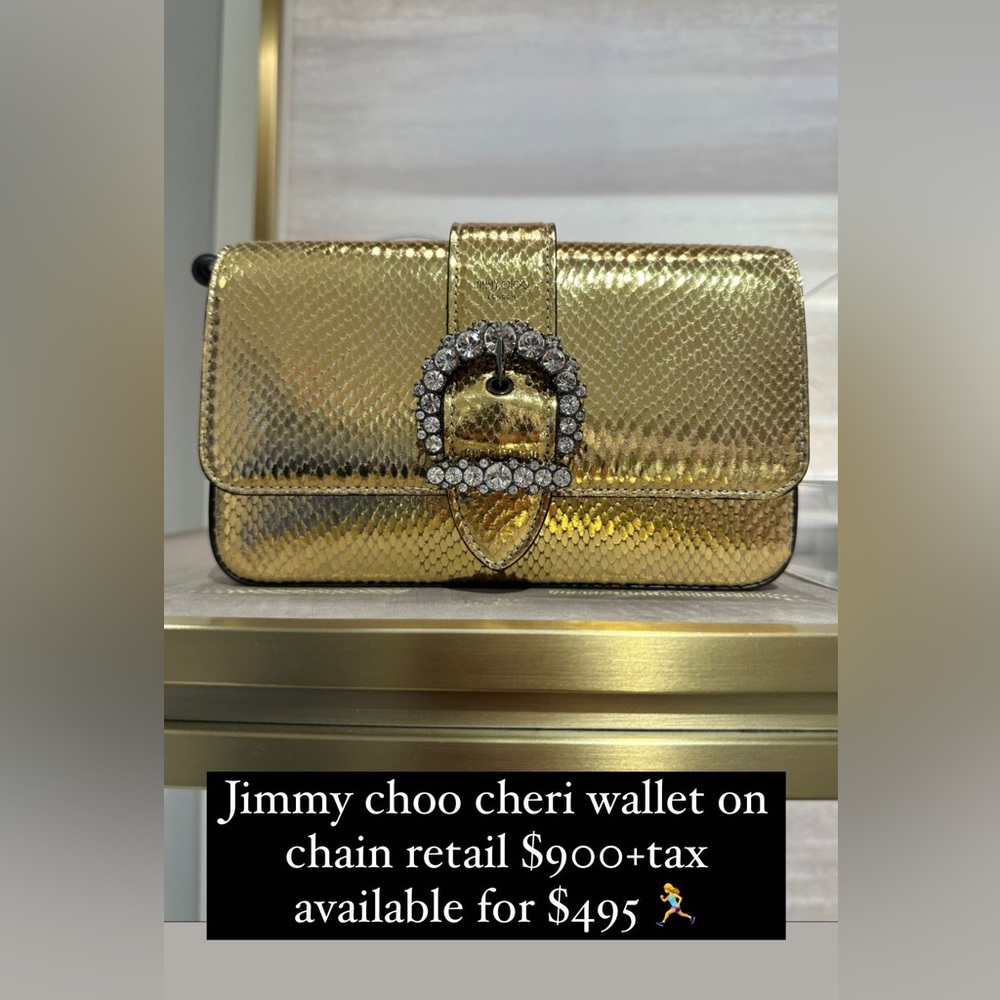 Jimmy choo cheri wallet on chain